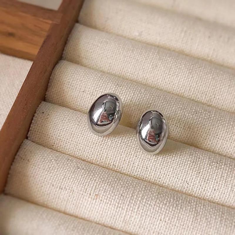 Simple Pea Shaped Copper Alloy Drop Earrings For Woman Korean Stud Earrings Fashion Jewelry Goth Party Girls Accessories