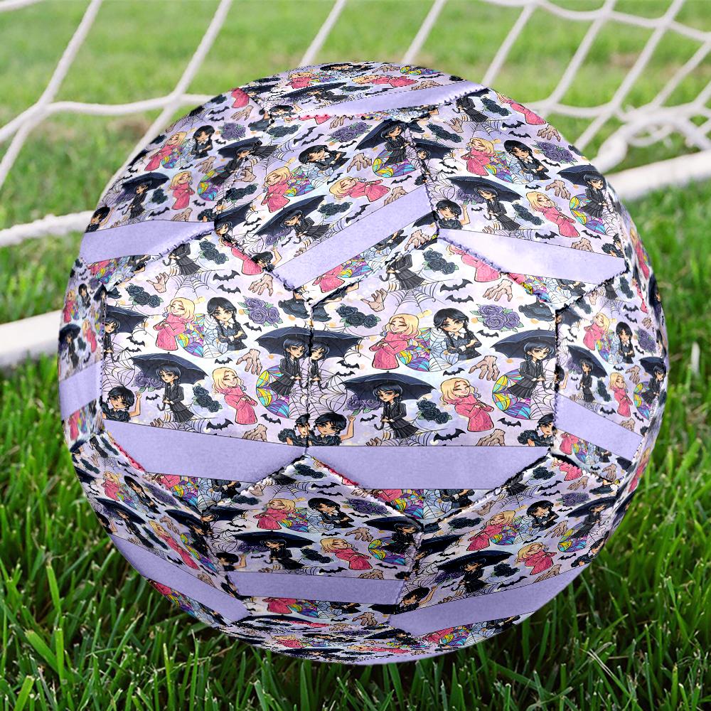 Wednesday Theme Size 5 Soccer Ball, Suitable for Both Indoor and Outdoor Matches, a Gift Suitable for Everyone.