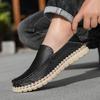 Handmade Genuine Leather Men Shoes Comfortable Casual Shoes For Men Loafers Moccasins Men Flats Shoes Driving Shoes Large Size 38-46