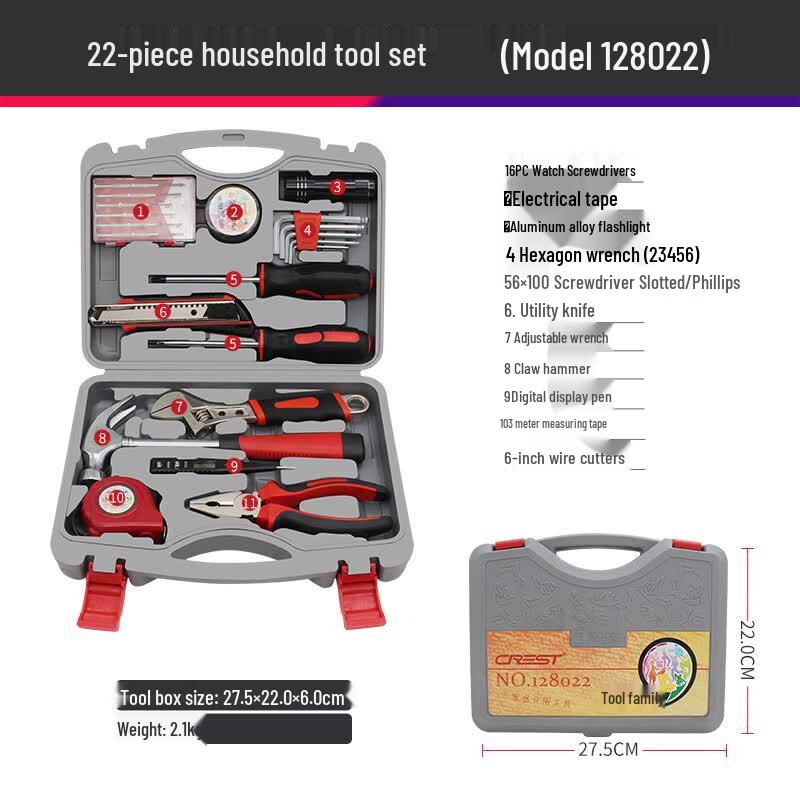 CREST 22-Piece Multi-function Repair Tool Kit