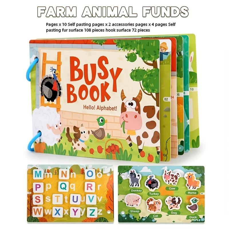 Children s Puzzle Paper Puzzle Quiet Book - Enhance Logical Thinking Skills, Concentration and Creativity, Fun Educational Toy