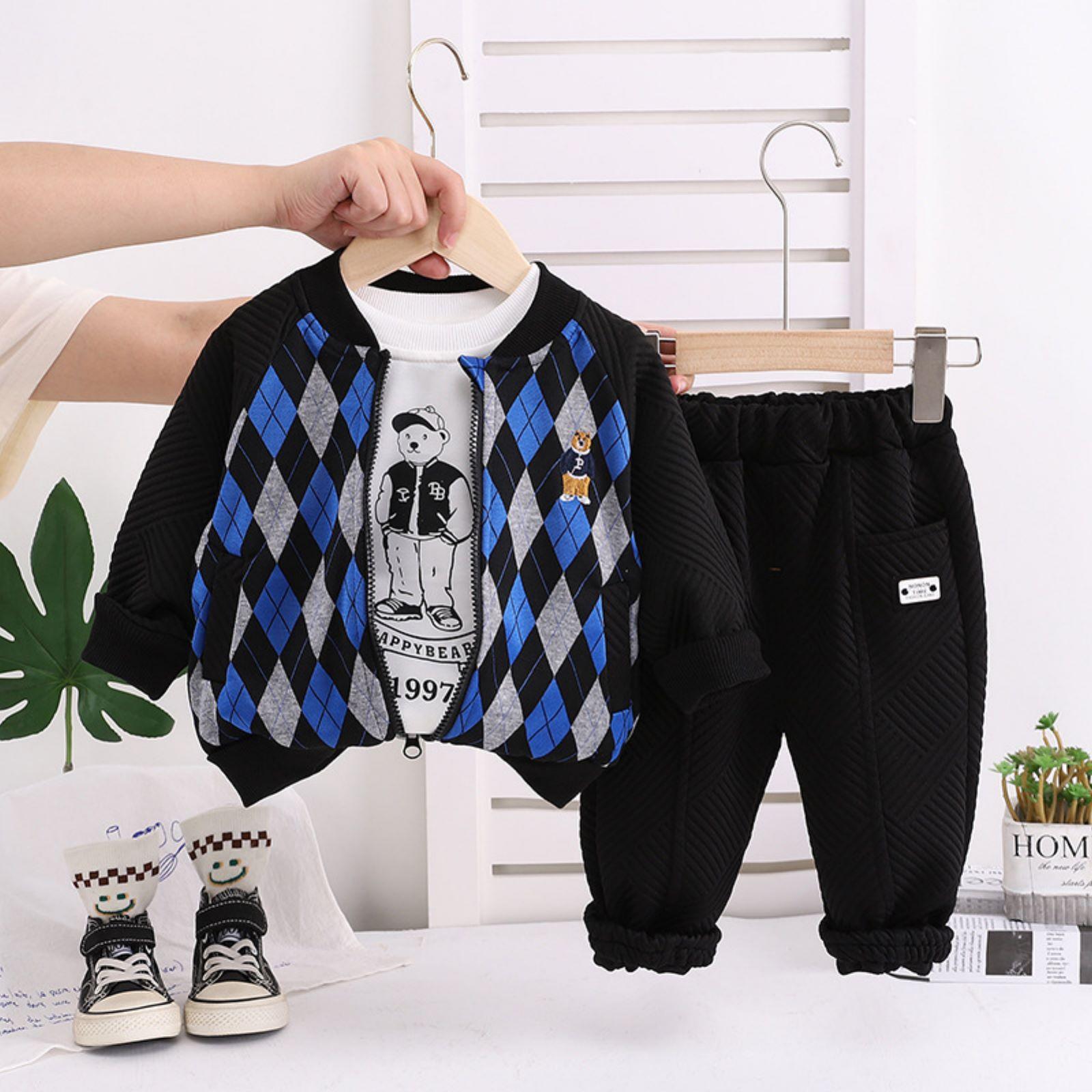 

Детский повседневный комплект с длинным рукавом, удобные наряды для повседневной носки 80 синий