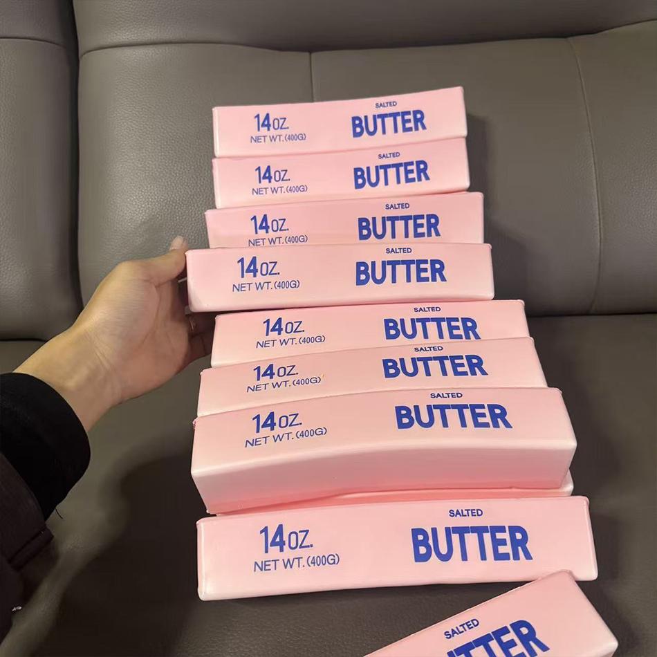 Hot In Stock Butter Stick Squishy Toy Slow Rising Squeeze Toy Butter Bar Brick Squishy Fidget Toy Anti Stress Release Relax Gift