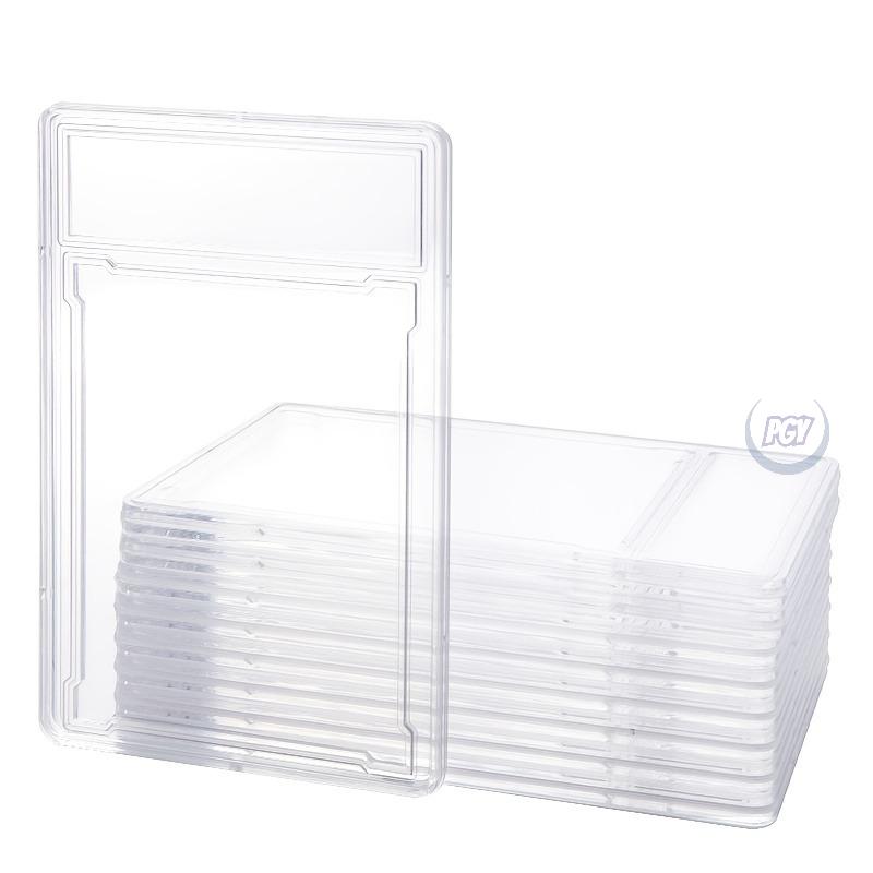 10pcs Standard Size Graded Card Case 35pt Thick Quality Plastic P/S/A Slab Holder Protects Trading Cards MTG TCG Baseball Cards