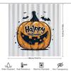 Halloween Pumpkin Shower Curtain Halloween-Themed Bathroom Decor Happy Halloween Waterproof Curtains For Home Decoration