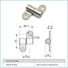 1/2Pcs 360 Degree Rotation Angle Positioning Mini Metal Torque Shaft Positioning Stop Damper Hinge Hardware Accessories