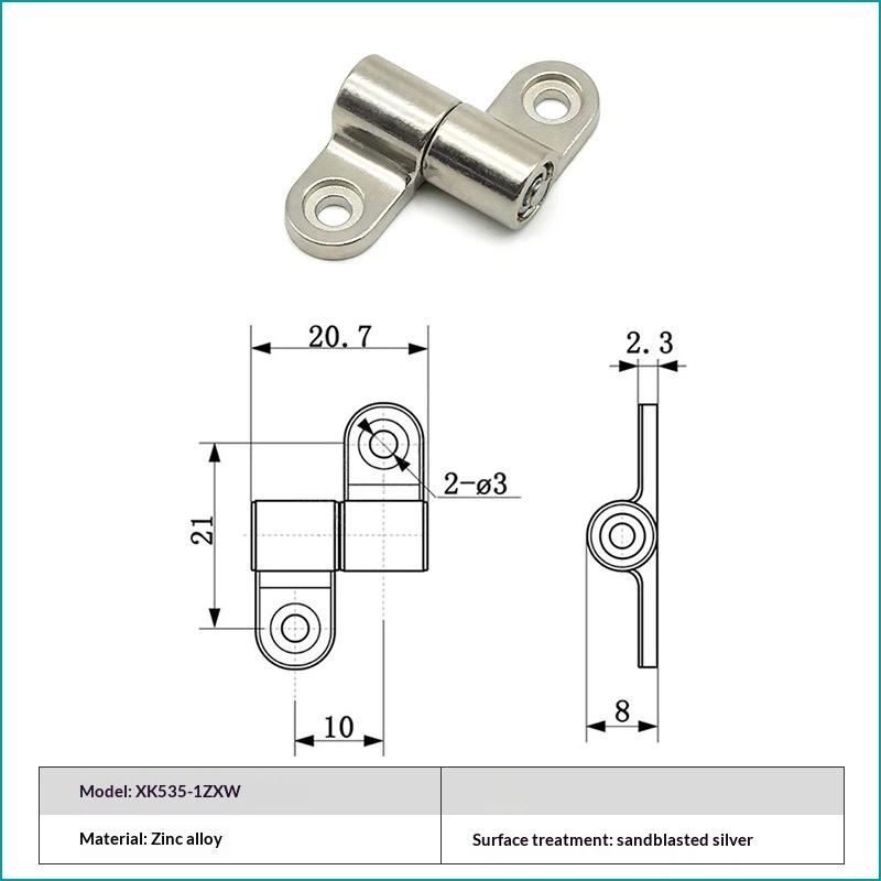 1/2Pcs 360 Degree Rotation Angle Positioning Mini Metal Torque Shaft Positioning Stop Damper Hinge Hardware Accessories