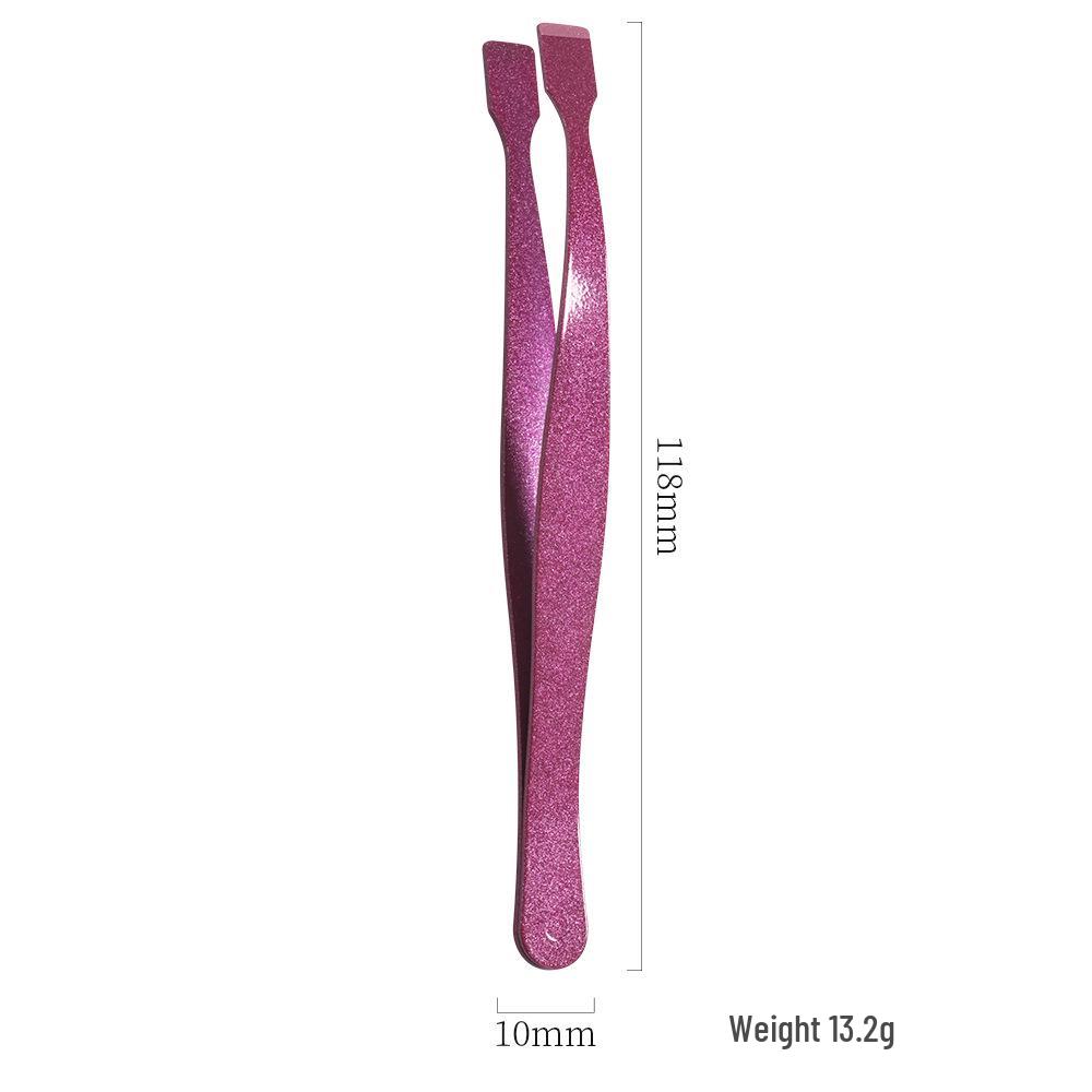 Non-stick Tweezers for False Eyelashes - Beginner & Professional Lash Artist Tool, Golden Feather Clip