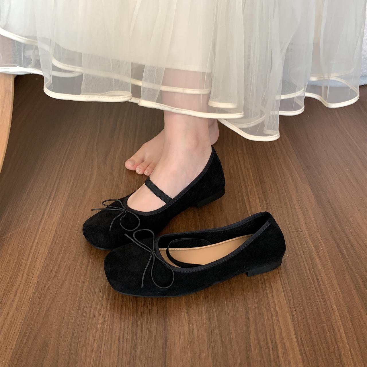 

Fashion Bailamos 2024 New Brand Women Flats Soft Leather Eelgant Dress Shoes Round Toe Shallow Slip On Ladies Casual Ballet Shoes 39 чёрный