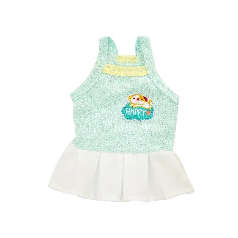 Oblečení pro volný čas pro psa Oblečení pro mazlíčky Kočičí šaty na jaro Léto Sukně pro štěně Vycházkové šaty Oblečení Čivava Princezna Oblečení Žlutá