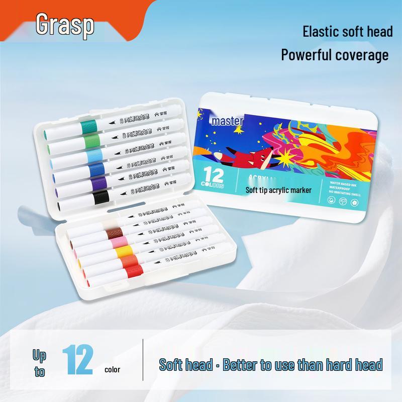 Master Soft-Tip Washable Acrylic Marker Pens