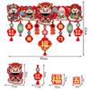 Door Curtain Decoration Chinese New Year Decoration Fu Character Spring Festival Decor Home Decor for Window Wall Indoor Gate