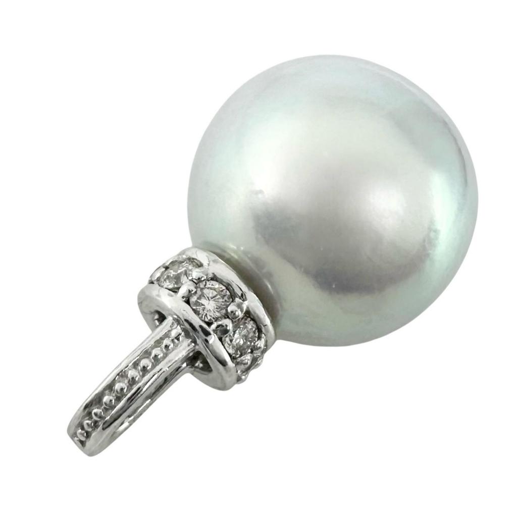 Pendant top Silver Women Pearl used