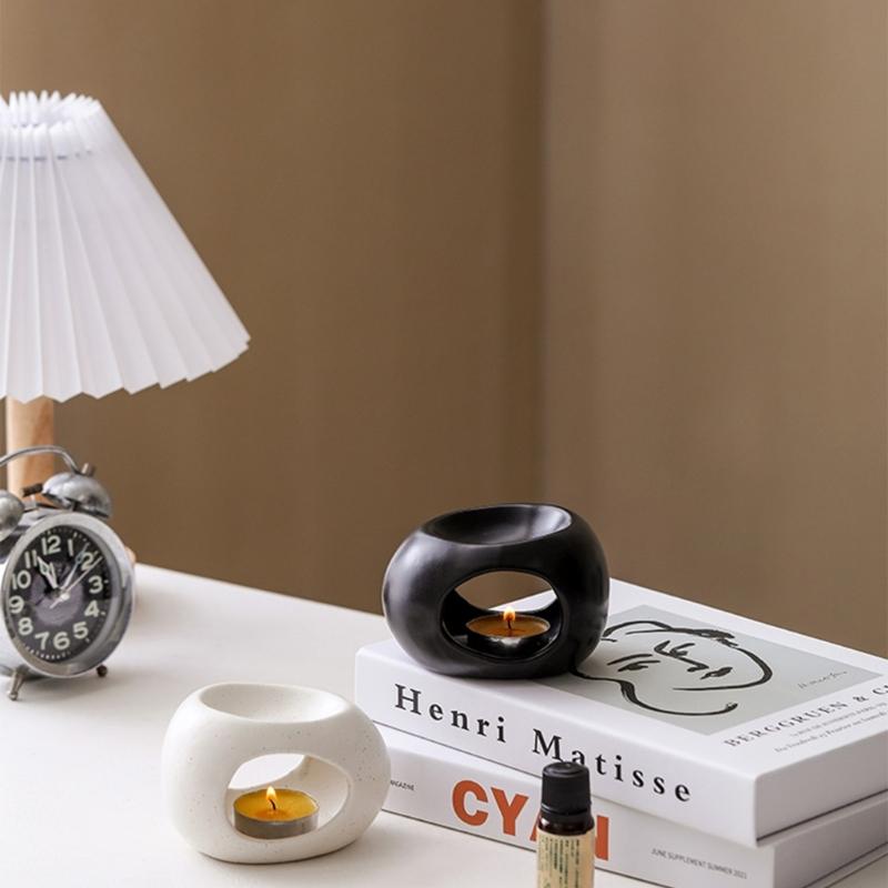 Bruciatori per Cera Profumata Bruciatori per Oli Essenziali, Bruciatori per Oli Portacandele Tea Light Scaldacera Diffusore Profumato per Aromaterapia