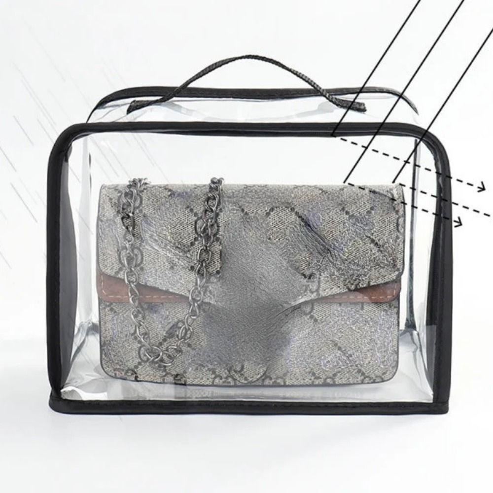 Waterproof Zipper Tote Bag PVC Storage Organizer Large Capacity Protective Sleeve  Clothes Storage