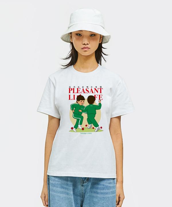 Tiny Tiger Unemployed Lifeshort Sleeve T-Shirts (White) White/M
