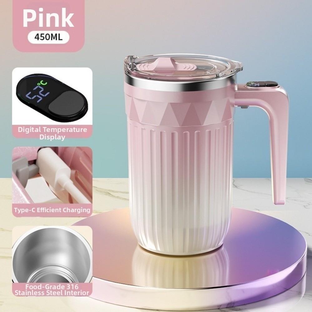 Rechargeable Heating Mixer Cup 450ml Espresso Cup Creative Mocha Tea Mug  Afternoon Tea