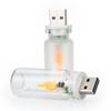 5V USB Led Flash Candles Light Bulb Car Interior Decoration Light Car Ambient Lamp Night Light for Holiday Home Car Decoration