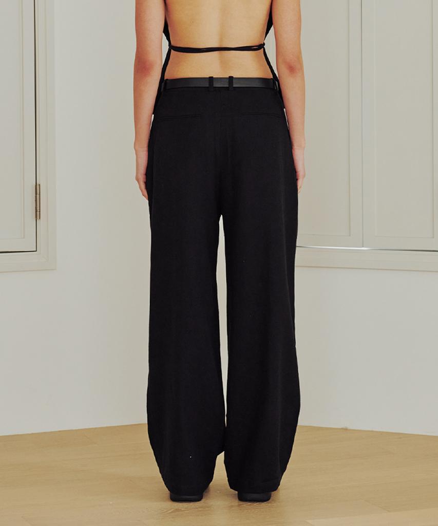 13MONTH Linen Wide Pants (Black)