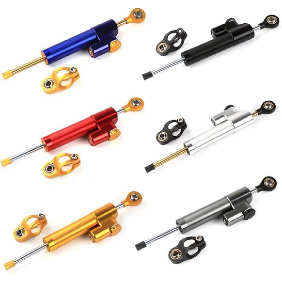 Steering Stabilizer for Motorcycles - Enhance Control,Motorcycle Steering Damper,10" Universal Steering Stabilizer for Most Motorcycles Street Bike