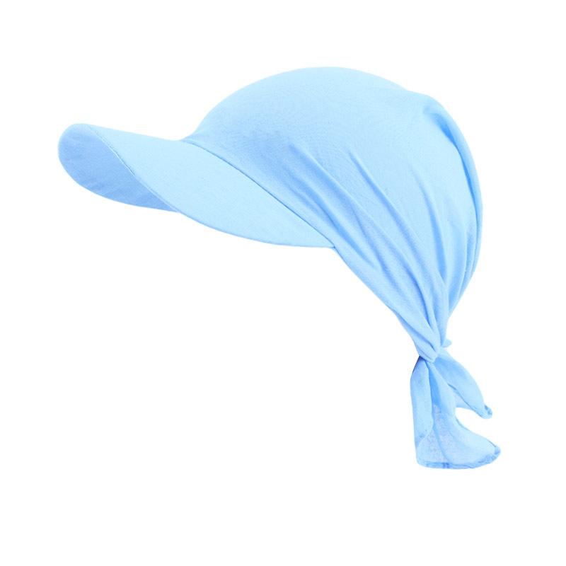 Sport Hat UV Protection Sun hats Square Visor Hat Windproof Women Baseball Cap Outdoor Sports Solid Color Headscarf Beach Hat