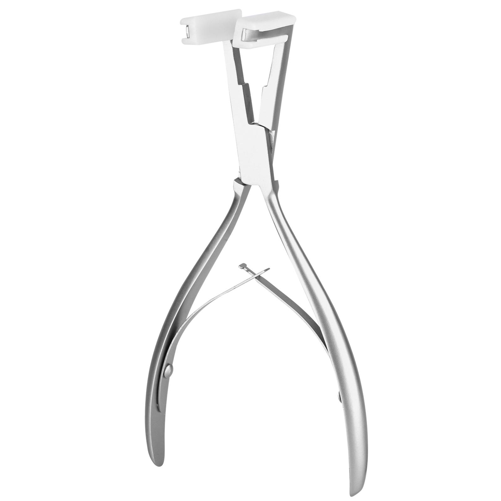 

Щипцы для наращивания волос из нержавеющей стали - многофункциональный невидимый инструмент для наращивания волос, щипцы для склеивания и плетения лент серебряный