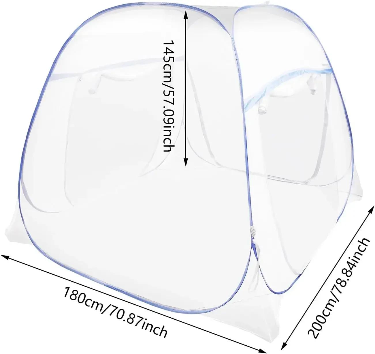 

Folding Mosquito Net Mosquito Net Mosquito Net Mosquito Bite Mosquito Net for Outdoor Camping Travel Bedroom 200x180 x145cm Blue