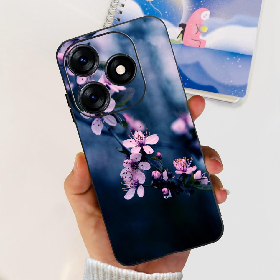 Phone Case For Tecno Spark 10 10C 2023 Fashion Flower Cat Butterfly Soft Silicone TPU Cases For Tecno Spark10 Spark10c KI5q KI5k