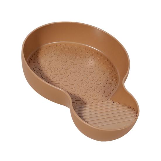 Reptile Bathing Pool Tortoise Food And Water Feeder Bowl with Ramp Reptile Feeding Dish Aquarium Ornament for Gecko Snake Turtle Bearded Dragon Lizard