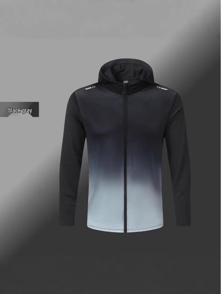 Men's Quick-Dry Hooded Windbreaker: Autumn/Winter Sports Jacket for Running & Training