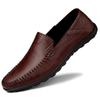 Men's Shoes 2025 Summer New Men's Daily High-quality Leather Driving Soft Sole Simple Pedal Doudou Tide Shoes