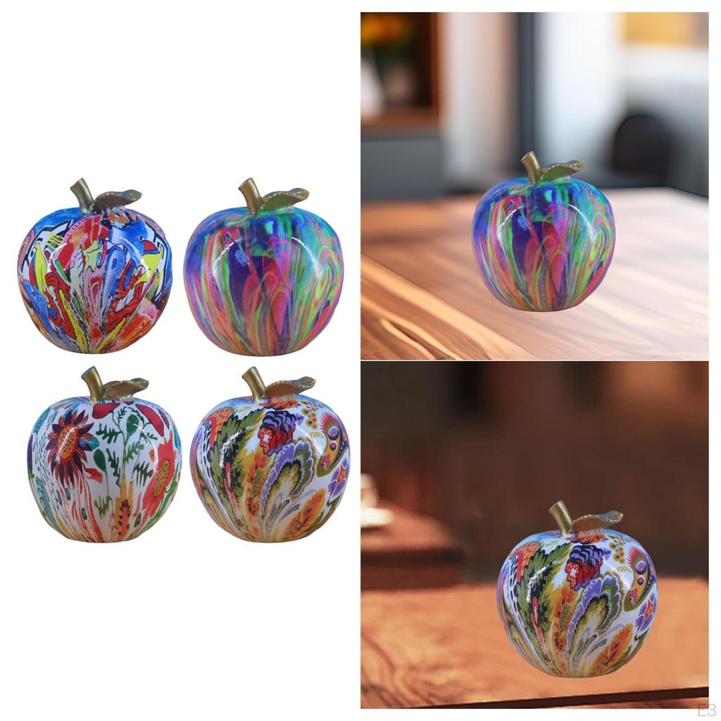 Appelbeeldje, Artistische Vruchtsculptuur, Modern Decoratief Ornament Gemaakt van Hars, Creatief,