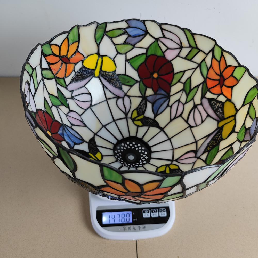 European and American New Products Retro Tiffany Lighting Bedside Interior Decoration Lamp Butterfly Flower Reading Lamp