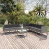 Day and Night - Day and Night Garden Furniture Set 9 Pieces and Gray Synthetic Rattan Cushions