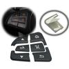 Angelguoguo Car Steering Wheel Button Switch Trim Cover Sticker Fit for Mercedes Benz C GLC V Class W205 X253 W447
