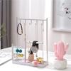 Multifunctional Jewelry Display Rack Earring Necklace Organizer Stand Women Bracelet Watch Desktop Storage Rack For Home