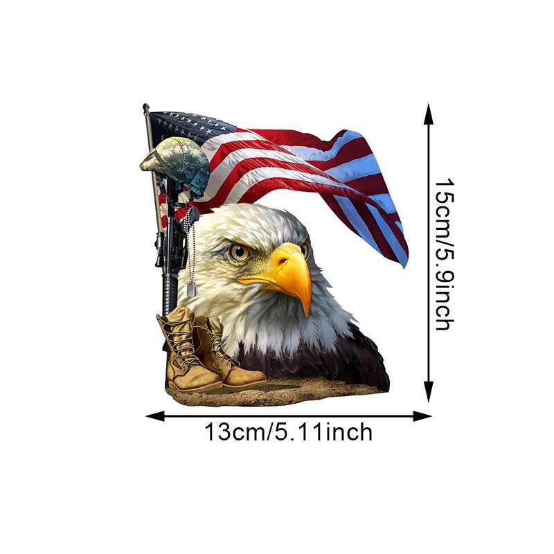 

TM08#15x13см Салют Наш Флаг Белоголовый Орлан Американский Флаг Водонепроницаемая Виниловая Наклейка Для Автомобиля, Грузовика, Мотоцикла, Аксессуаров 15x13cm