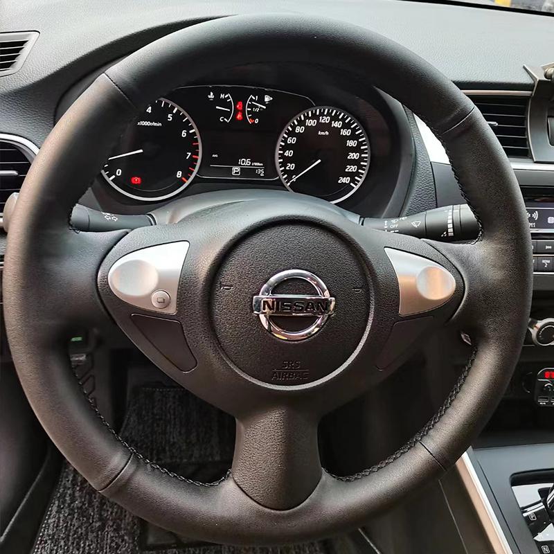 Hand Stitched Non-slip Car Steering Wheel Cover For Nissan Maxima 2009-2014 Juke 370Z Note (UK)