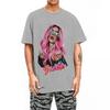 Karol G With Red Hair Bichota Heart T-Shirt Men Fashion 100% Cotton Tee Shirt Crewneck Short Sleeve T Shirt Plus Size Clothing