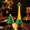Xmas Tree Fidget Toy Retractable Christmas Longsword Toy 3D Printed Stress Relief Holiday Decor Keychain Mini for Backpack Charm