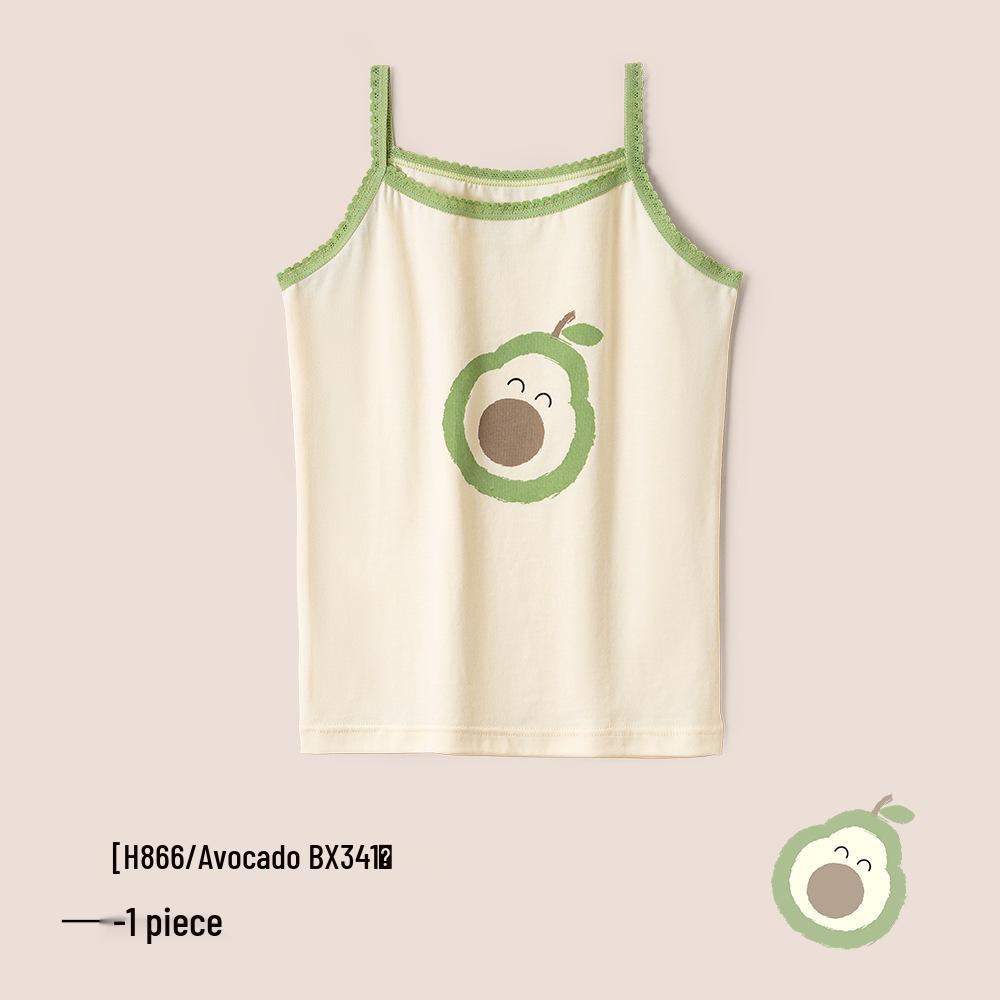 A-Class Summer Pure Cotton Antibacterial Tank Top for Girls and Infants