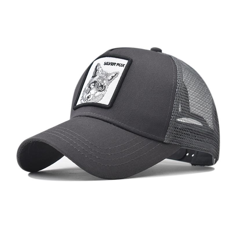 Spring New Models, Animal Embroidery, Net Hat, Baseball Hat, Men's and Women's Hats, Hip-hop Caps
