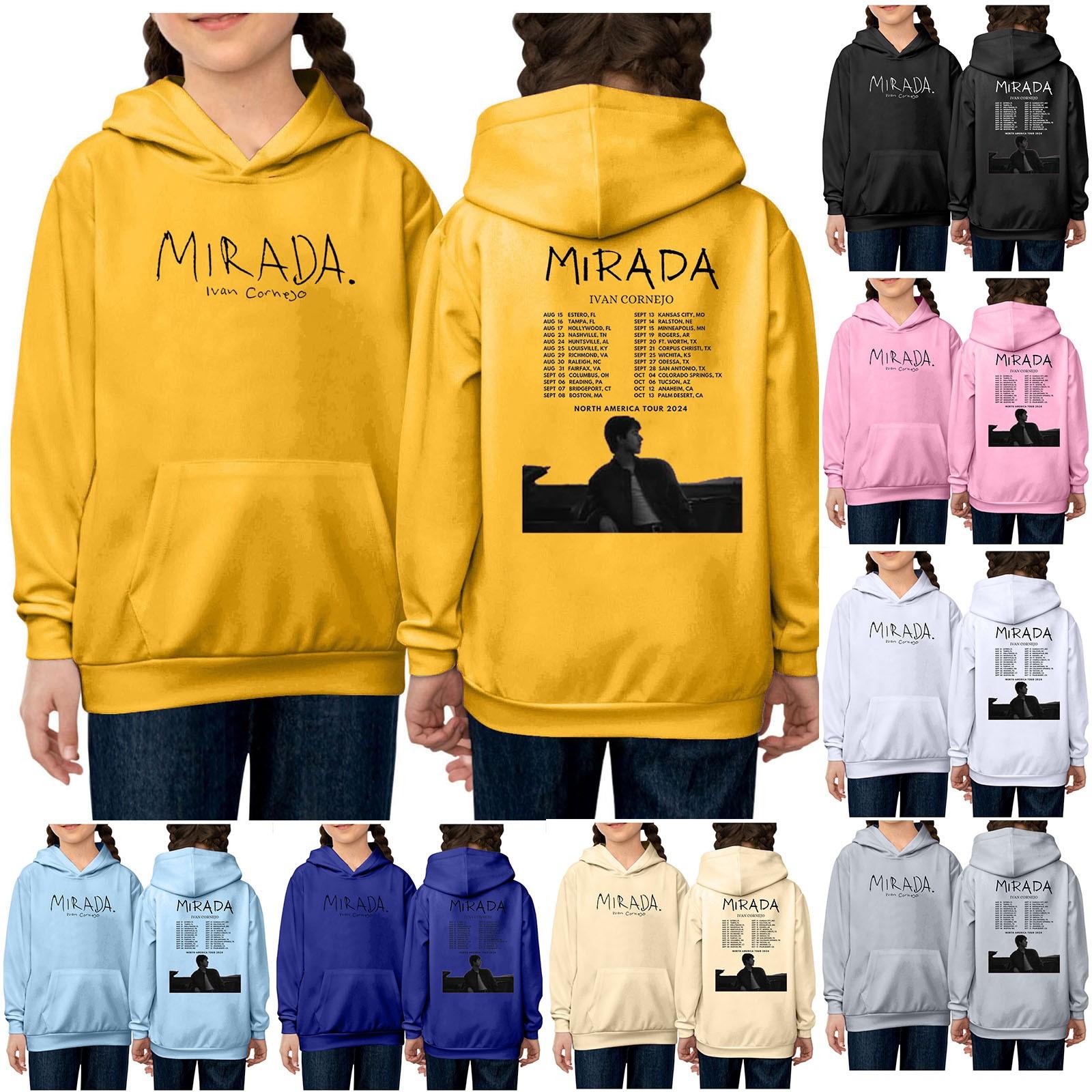 

Детский свитер с капюшоном и напечатанными рукавами, длинный рукав, толстовка L чёрный