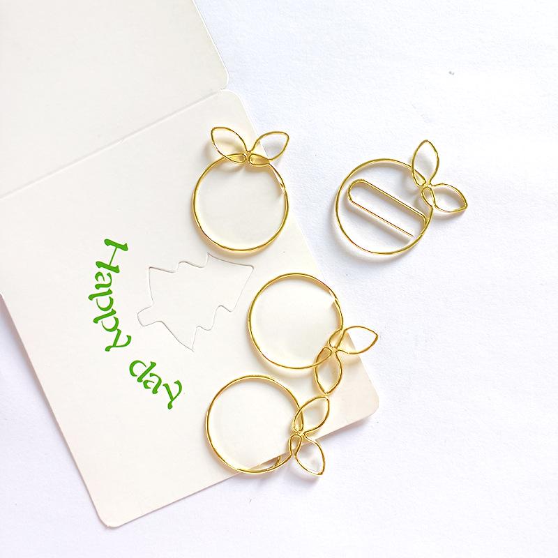 Colorful Fruit-Shaped Orange Cartoon Paperclips