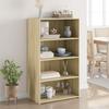 VidaXL Highboard Oak Sonoma 70x41x124 Cm Engineered Wood, Sideboard, Cupboard, Side Cabinet, Cabinet, 846406
