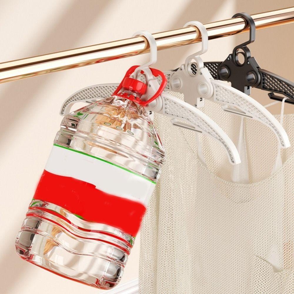 5 Pieces Wide Shoulder Portable Suit Hanger Retractable Coat Hangers Folding Clothes Hanger  Closet
