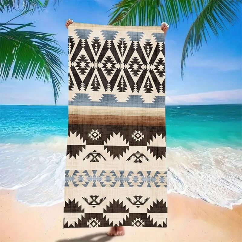 Trendy Style Microfiber Beach Towel - Highly Absorbent & Quick Dry, Ideal for Picnic, Camping & Outdoor Adventures, Sand-Free