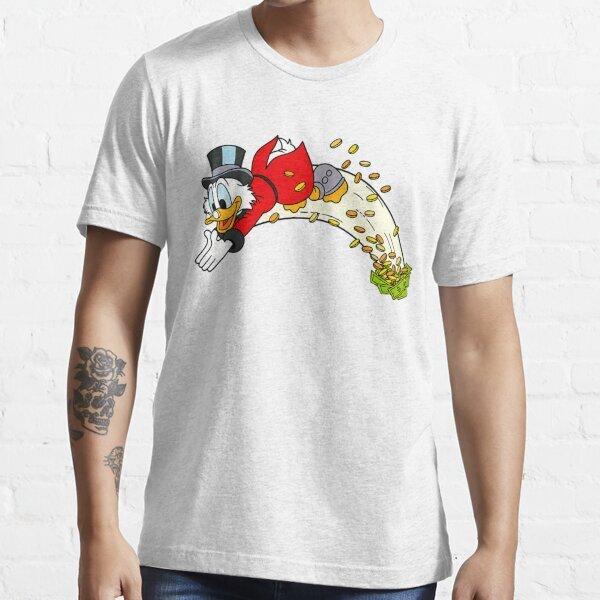 Duck tales Scrooge McDuck money swimming 80s Essential TShirt Unisex T-Shirt XL