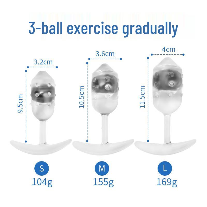 Transparenter TPE-Analplug für Outdoor-Sport, Unisex Analtraining & Anus-Expander-Spielzeug