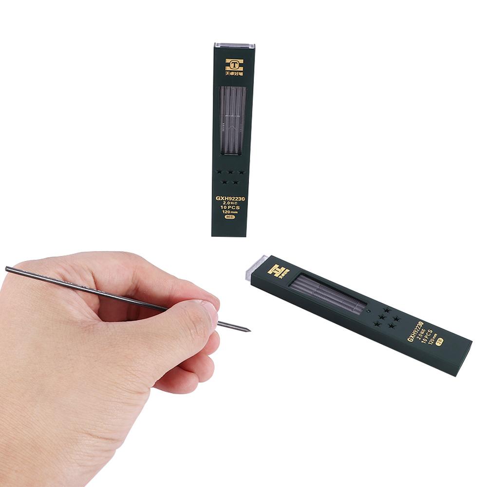 10 Pcs/box Writing 2.0mm Student Stationery Mechanical Pencil Refill HB/2B Lead for School Supplies